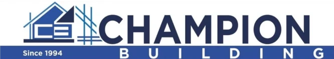 Compact footer logo with house emblem and slogan